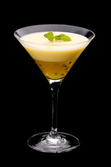 Passion Fruit Pudding in Glass
