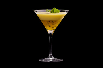 Passion Fruit Pudding in Glass