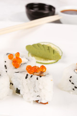 sushi on the plate