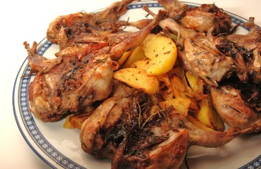 quaglie arrosto con patate