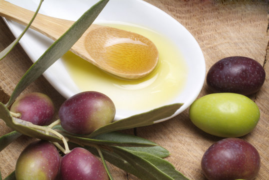 Oil and olives