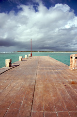 Dock in the Mayan Riviera