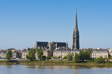 Fototapeta premium Fleche of Saint Michel at Bordeaux, France