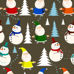 vector seamless background card for christmas