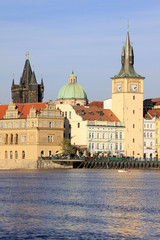 Fototapeta na wymiar The View on the autumn Prague Old Town
