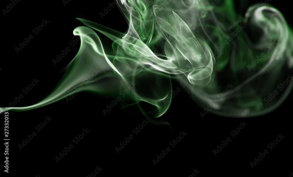 Wall mural Cigarette smoke color waves