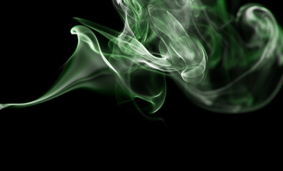 Cigarette smoke color waves