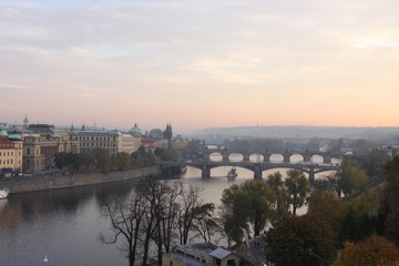 Fototapeta premium Brücken in Prag (Moldau)