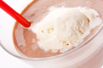 chocolate cocktail with ice cream