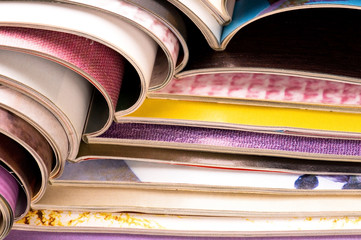 stack of magazines