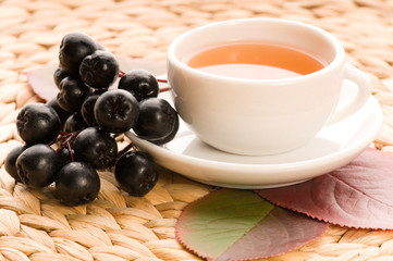 Black chokeberry tea