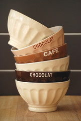 bols pour le petit déjeuner