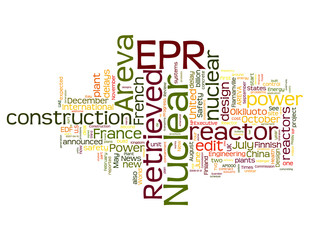 Fototapeta premium EPR European Pressurized Reactor word collage