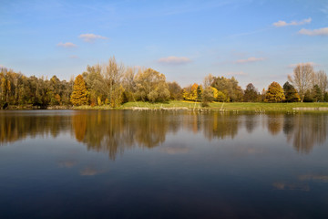 Autumn and lake