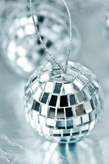 Silver Christmas balls