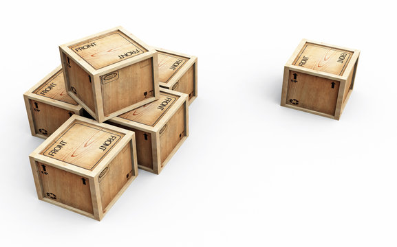 Group of crates
