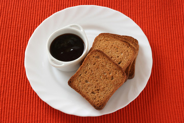 toasts with jam