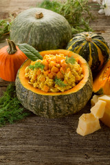 pumpkin risotto-risotto alla zucca