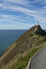 Lighthouse at Nugget Point in New Zealand