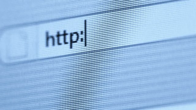 WWW dot. Macro video from computer screen.