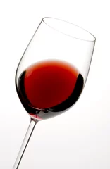 Fototapete Wein glass of red wine