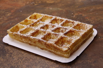 Waffel in Nahaufnahme