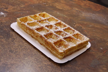 Waffel in Nahaufnahme