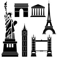 World famous landmarks