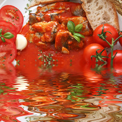 Heringe in Tomatensauce