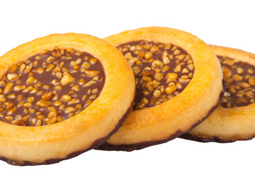 Cookies on a white background