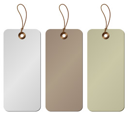 Neutral hanging tags