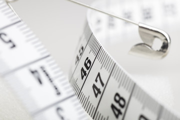 Measuring Tape and Safety Pin