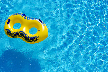 ring in blue swimming pool