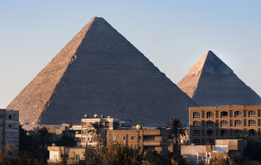 Fototapeta na wymiar giza pyramids, cairo, egypt