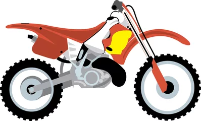 Poster de jardin Moto Vélo de cross