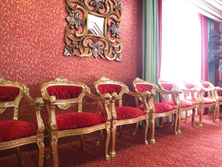 armchair in the room