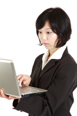 buisiness woman with computer