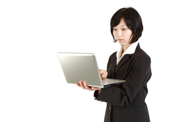 buisiness woman with computer