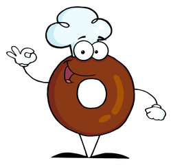 Donut Cartoon Character