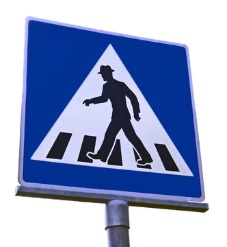 Traffic sign - pedestrians crossing