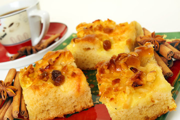 Apfelkuchen zum Kaffee