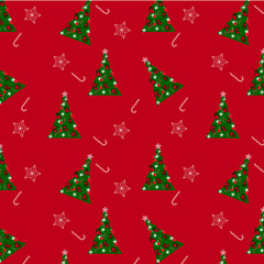 The Christmas background red