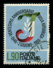 Postage stamp.