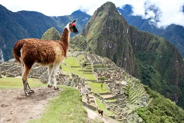 Crédence de cuisine en verre imprimé Machu Picchu Ancienne ville perdue Inca Machu Picchu, Pérou.