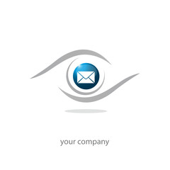logo entreprise, icône e-mail, web