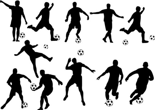 football players collection - vector