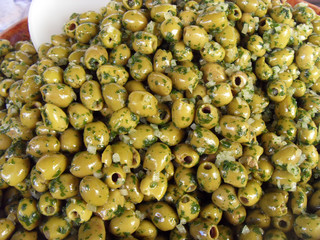 olives vertes ail et persil