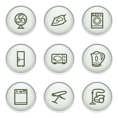 Gray icon with button 18