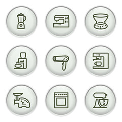 Gray icon with button 19