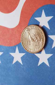 Dollarm&uuml;nze on Stars and Stripes